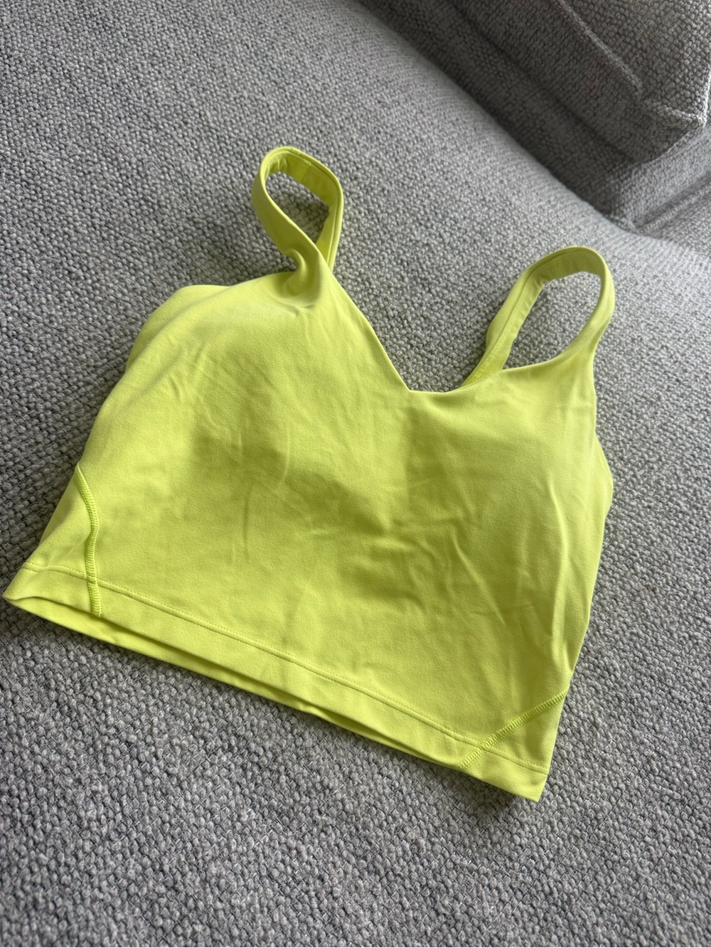 lululemon athletica Neon Yellow Sports Bra Tank